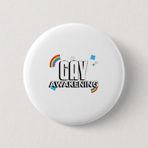 Badge Rond 5 Cm Réveil gay