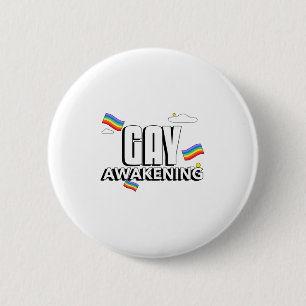 Badge Rond 5 Cm Réveil gay