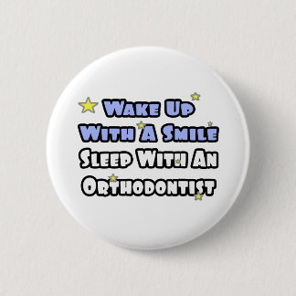 Badge Rond 5 Cm Réveillez-vous avec un sourire...Dormez avec un or