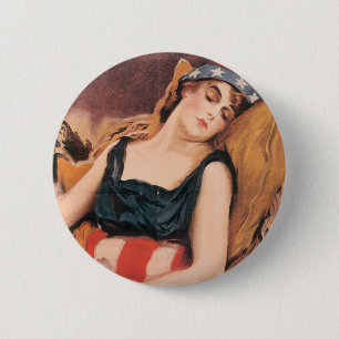 Badge Rond 5 Cm Réveillez-vous l'Amérique