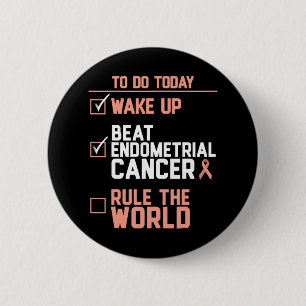 Badge Rond 5 Cm Réveillez-vous vaincre le cancer de l'estomac qui