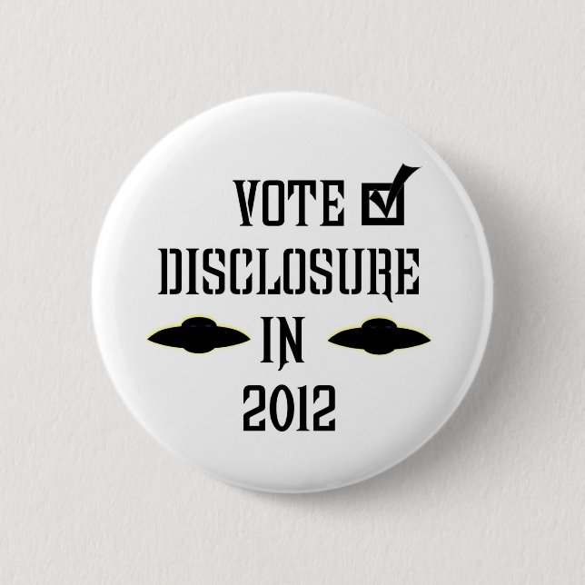 Badge Rond 5 Cm Révélation de vote en 2012 (Devant)