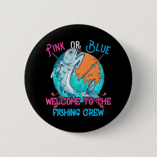 Badge Rond 5 Cm Révéler le genre Pêcher pour un pêcheur