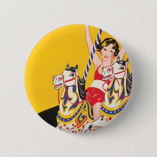 Badge Rond 5 Cm Revere Beach dimanche