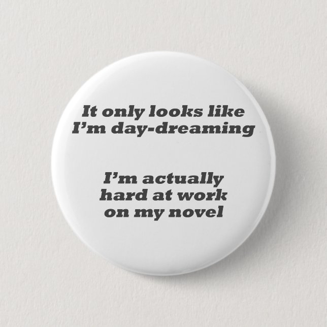 Badge Rond 5 Cm Rêverie de mon bouton nouveau (Devant)