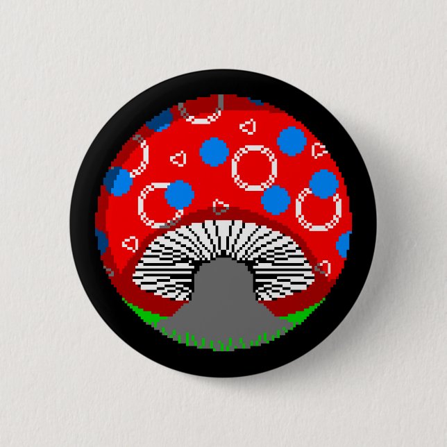 Badge Rond 5 Cm Rêverie mycotique (Devant)