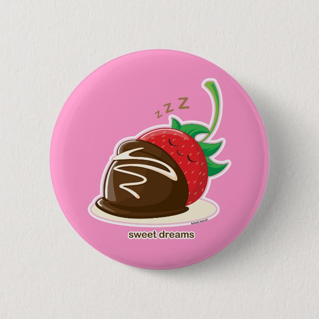 Badge Rond 5 Cm Rêves doux (Devant)