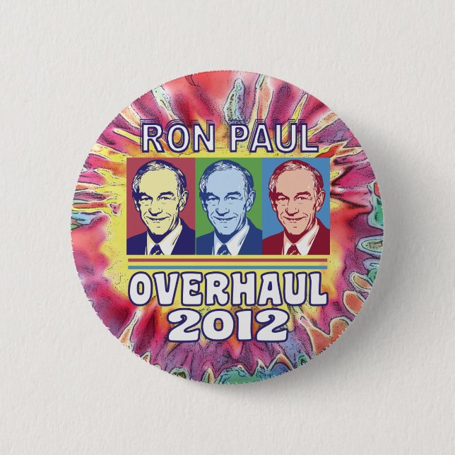 Badge Rond 5 Cm Révision 2012 de Ron Paul (Devant)