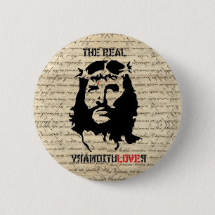 Badge Rond 5 Cm Révolutionnaire de Jésus-Christ