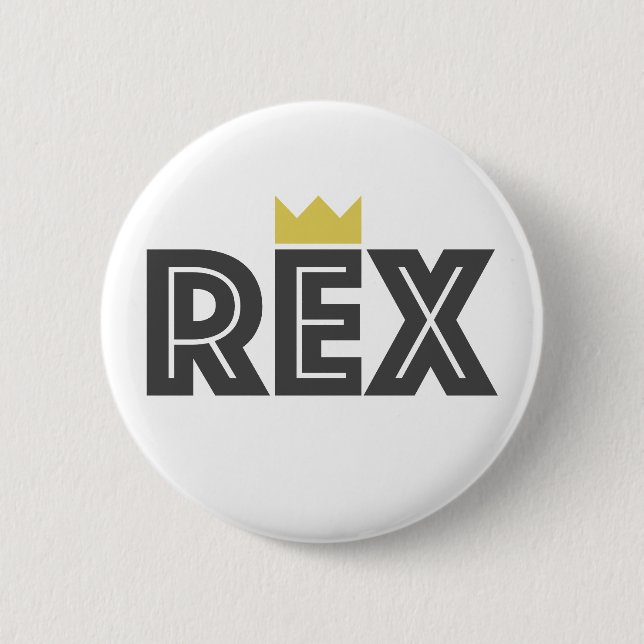 Badge Rond 5 Cm Rex (Devant)