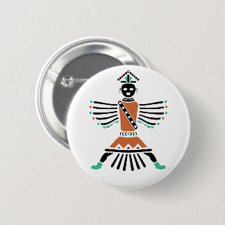 Badge Rond 5 Cm rez couteau guerrier