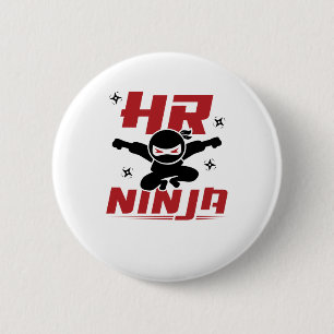 Badge Rond 5 Cm RH Ninja Ressources humaines