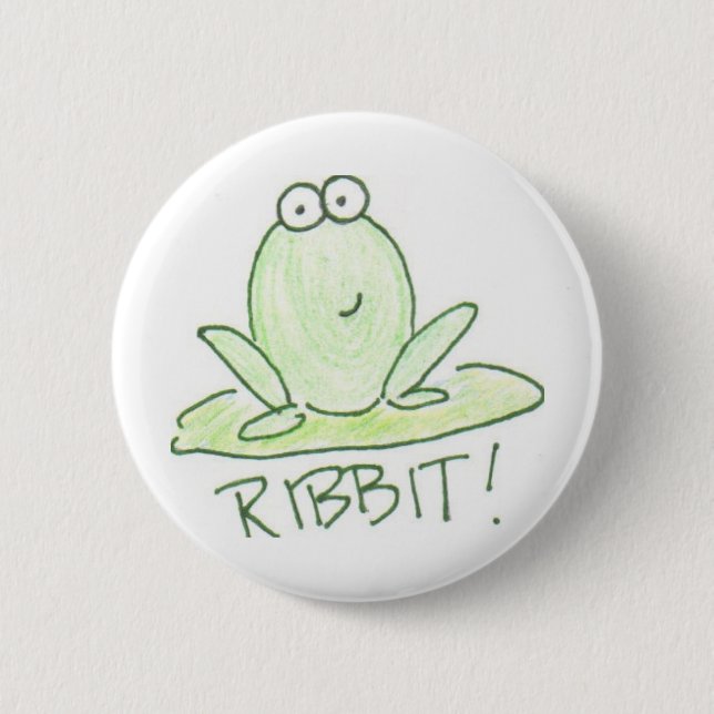BADGE ROND 5 CM RIBBIT ! (Devant)