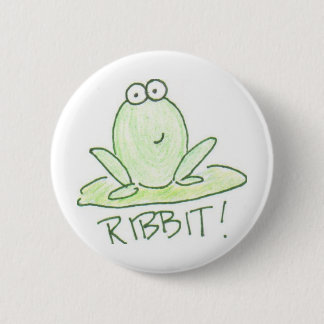 BADGE ROND 5 CM RIBBIT !