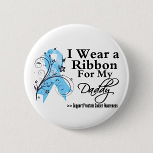 Badge Rond 5 Cm Ribbon pour le cancer de la prostate papa