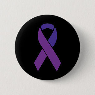 Badge Rond 5 Cm Ribbon pourpre Heimerheimer Sensibilisation Suppor