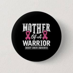 Badge Rond 5 Cm Ribbon Sensibilisation au cancer du sein mère d'un