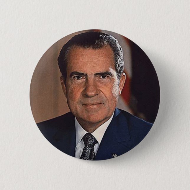 Badge Rond 5 Cm Richard M. Nixon 37 (Devant)