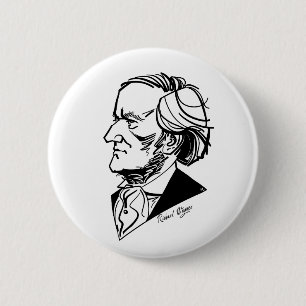 Badge Rond 5 Cm Richard Wagner