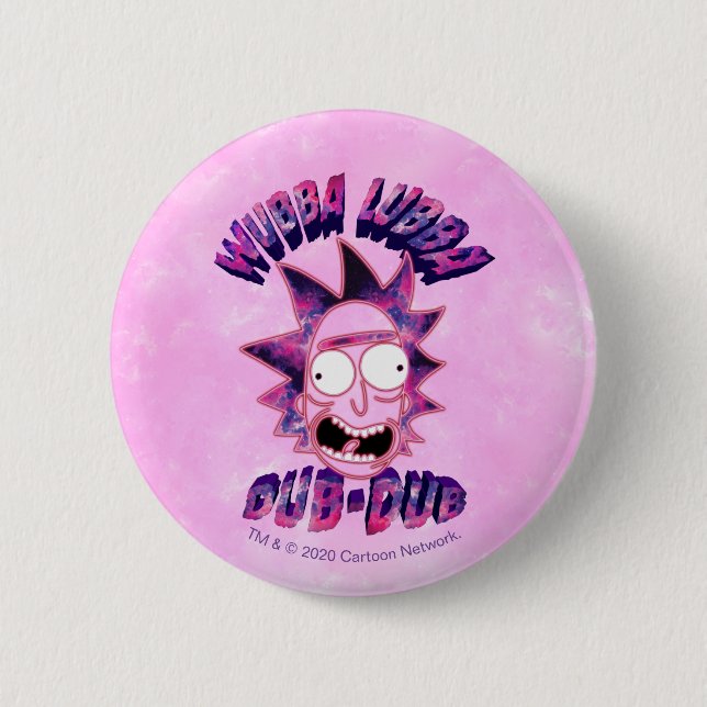 Badge Rond 5 Cm RICK ET MORTY™ | Dub-Dub Lubba Wubba (Devant)