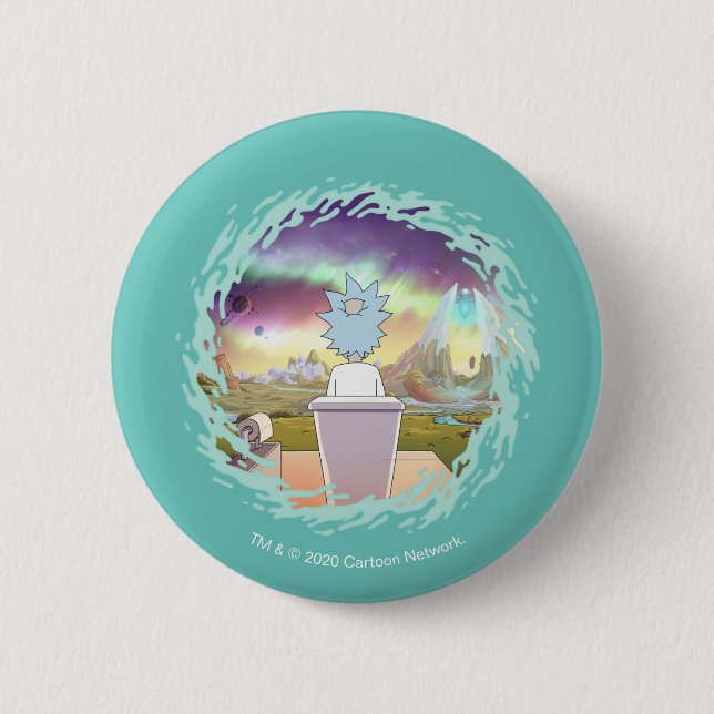 Badge Rond 5 Cm RICK ET MORTY™ | Rick's Private Place (Devant)