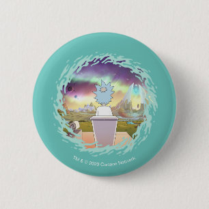 Badge Rond 5 Cm RICK ET MORTY™   Rick's Private Place