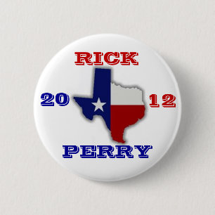 Badge Rond 5 Cm Rick Perry le Texas 2012