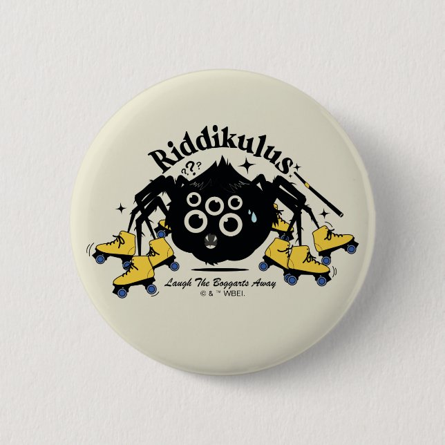 Badge Rond 5 Cm Riddikulus - Rire des chiens (Devant)