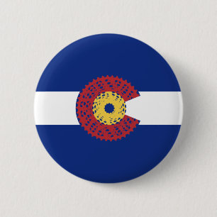 Badge Rond 5 Cm Ride Colorado (Bicycle Cassette)