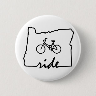 Badge Rond 5 Cm Ride Oregon (Cyclisme)
