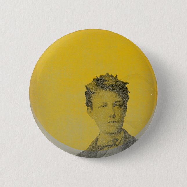 Badge Rond 5 Cm Rimbaud (Devant)
