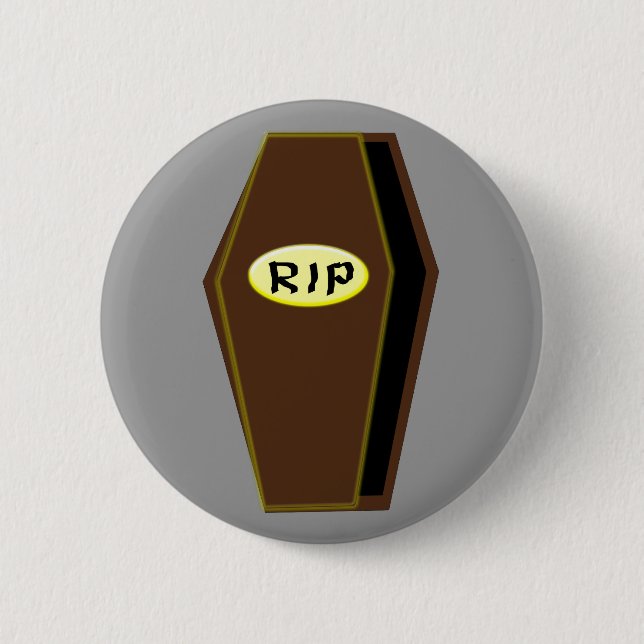 Badge Rond 5 Cm RIP Halloween café de Doom bouton (Devant)