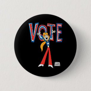 Badge Rond 5 Cm Ripple Junction X Schoolhouse Rock Vote Pour Sarah