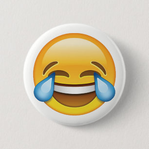 Badge Rond 5 Cm Rire pleurer les larmes de Joy emoji