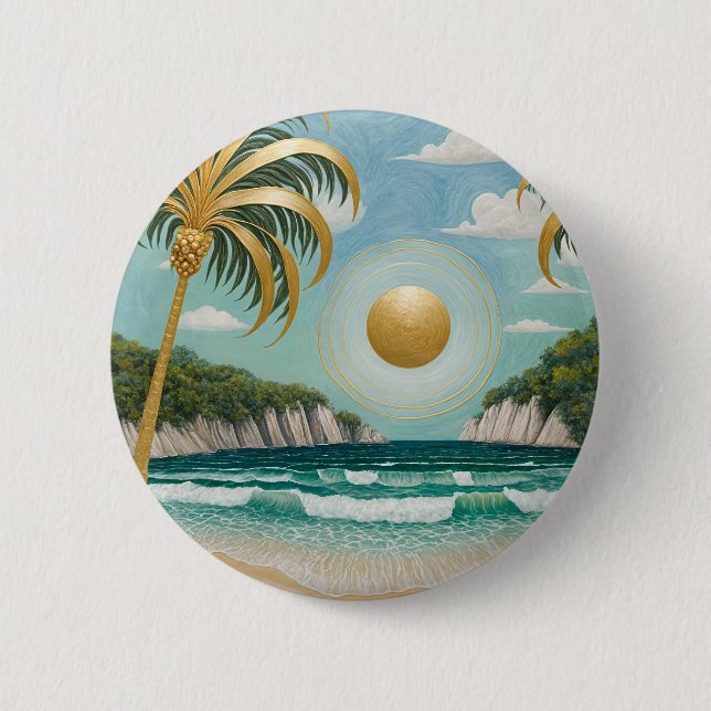 Badge Rond 5 Cm Rives d'or (Devant)