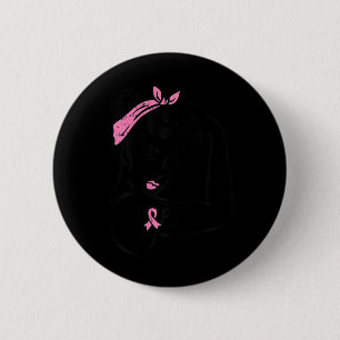 Badge Rond 5 Cm Riveter Hope Lutter contre le cancer du sein Sensi