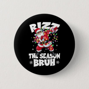 Badge Rond 5 Cm Rizz La Saison Frère Noël Rizzmas Père Noël