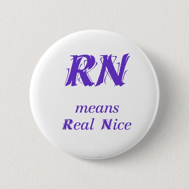 Badge Rond 5 Cm RN en violet (Devant)