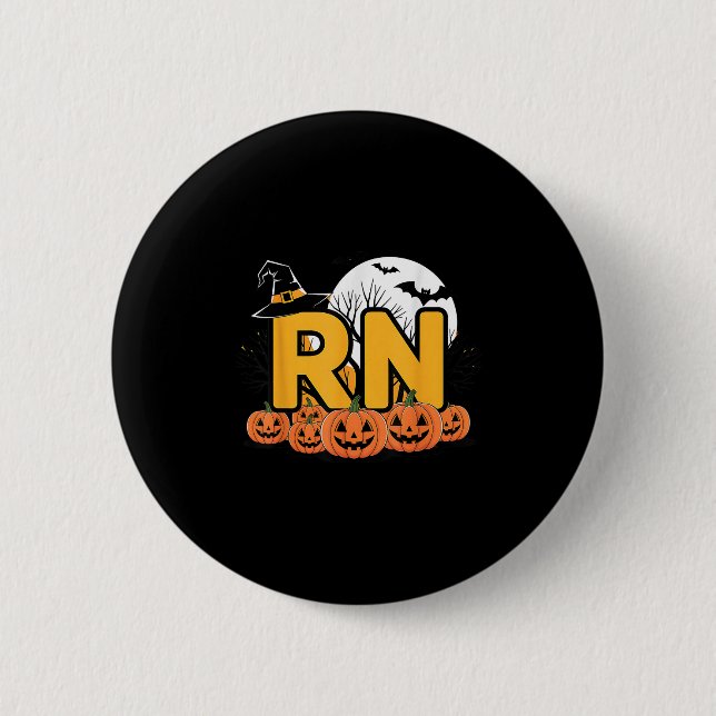 Badge Rond 5 Cm Rn - Halloween (Devant)