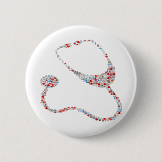 Badge Rond 5 Cm RN Stethoscope