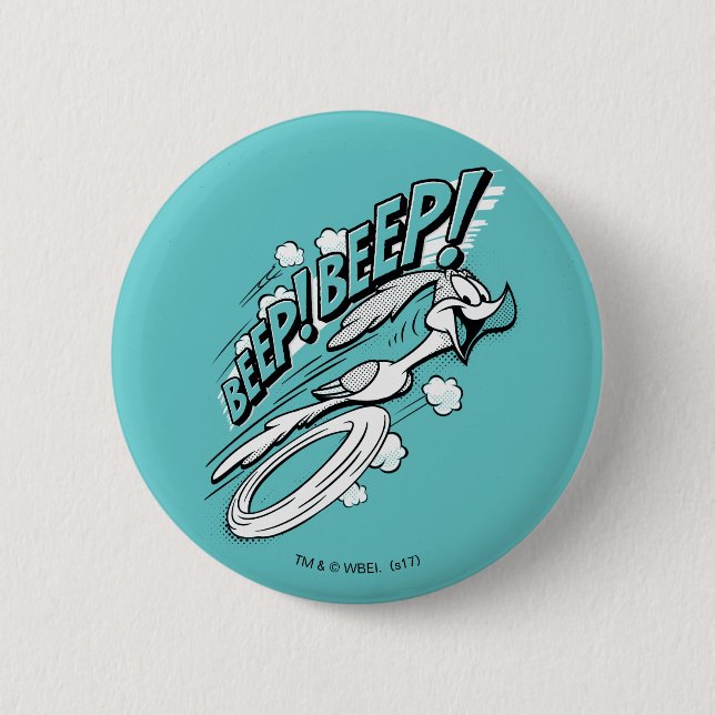 Badge Rond 5 Cm ROAD RUNNER™ BEEP BEEP!™ Demi-teinte (Devant)