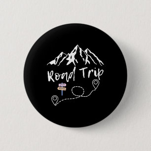 Badge Rond 5 Cm Road Trip 2025 Family Vacation Matching Group Squa