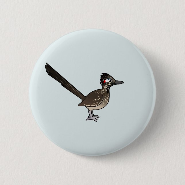 Badge Rond 5 Cm Roadrunner mignon de Birdorable (Devant)