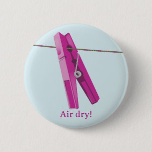 Badge Rond 5 Cm Robe de linge