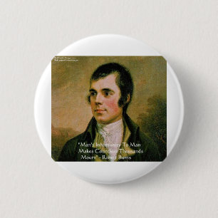 Badge Rond 5 Cm Robert Burns Famous Quote