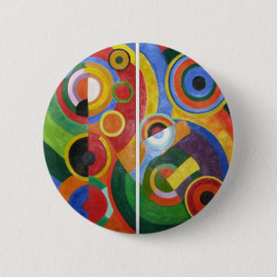 Badge Rond 5 Cm Robert Delaunay Art abstrait