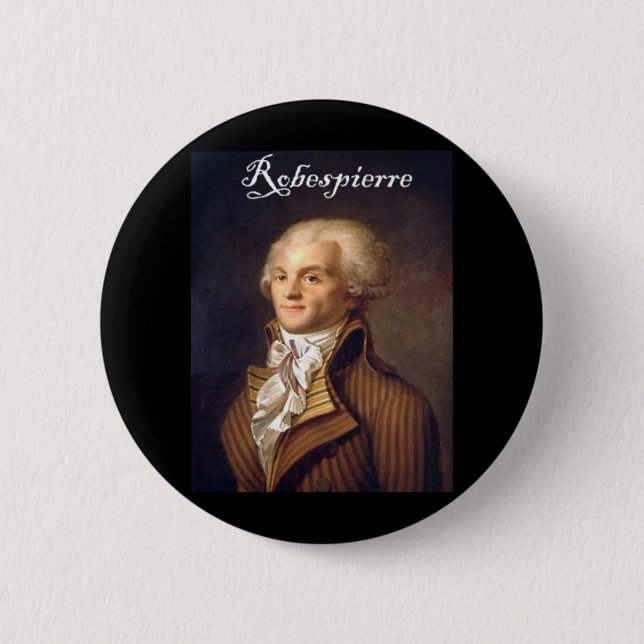 Badge Rond 5 Cm Robespierre 1 avec le blackadder (Devant)