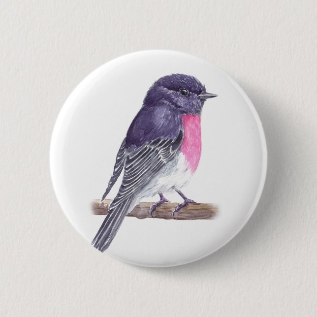 Badge Rond 5 Cm Robin (Devant)