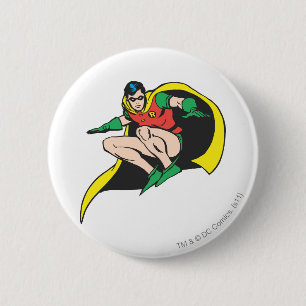 Badge Rond 5 Cm Robin Crouches