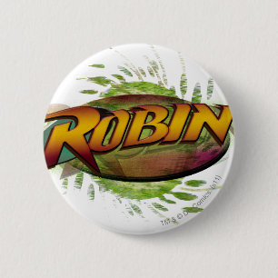 Badge Rond 5 Cm Robin Logo